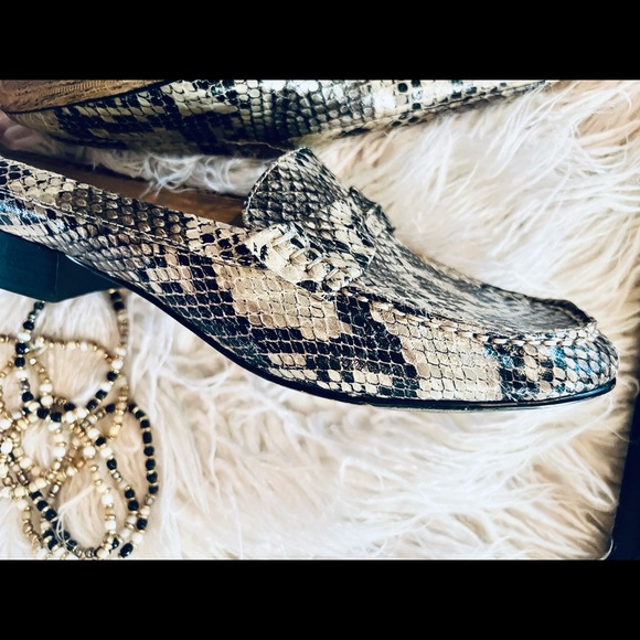 Nine West snakeskin mule / loafer size 9.5 M - Picture 4 of 10